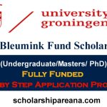 Eric Bleumink Fund Scholarship-2024